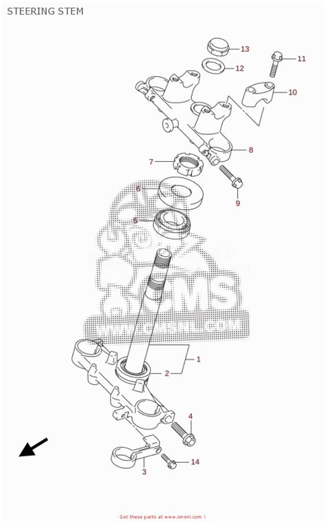 Suzuki Dr Z125l 2021 Steering Stem Buy Original Steering Stem Spares