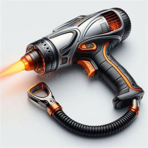 Heat Gun A Handheld Tool That Emits A Stream Of Hot Air For Tas Stock Illustration