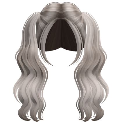 Lush Long Wavy Preppy Pigtails Ash Blonde Roblox