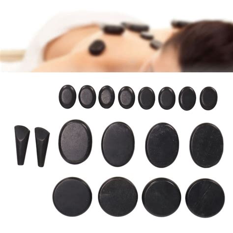 Hot Stones For Massage Electric Hot Stone Massage Set With Warmer Basalt Massaging Rocks