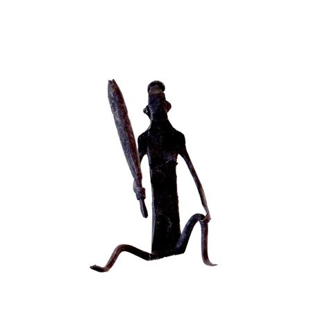 Wrought Iron Tribal Lady Grain Grinding Figurine At Rs 80 In Bastar