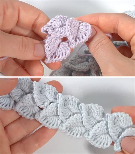 Crochet Leaf Border To Use In Many Works CrochetBeja