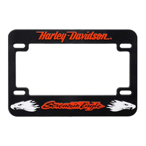 Harley Davidson Screamin Eagle Logo Motorcycle License Plate Frame