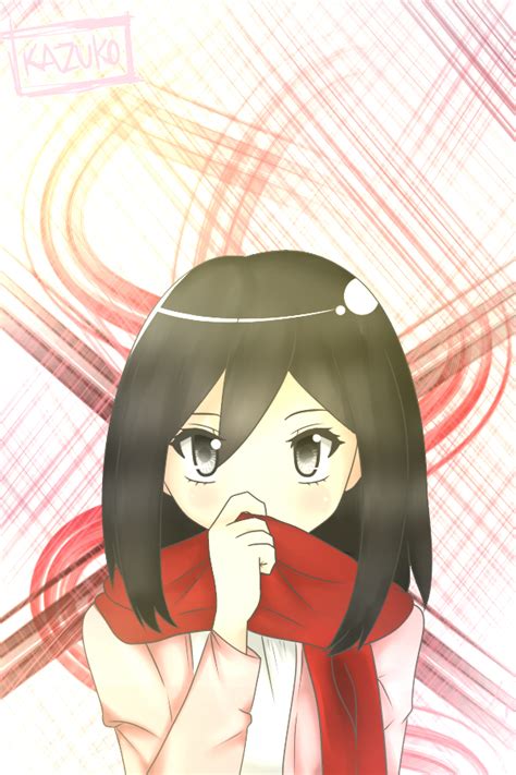 Mikasa Ackerman Chibi Chan By Kazuko Chii On Deviantart