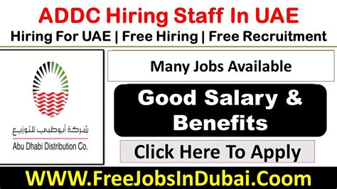 addc careers abu dhabi distribution company jobs