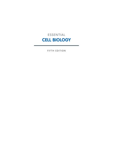 Essential Cell Biology 5th Edition Free Download 4