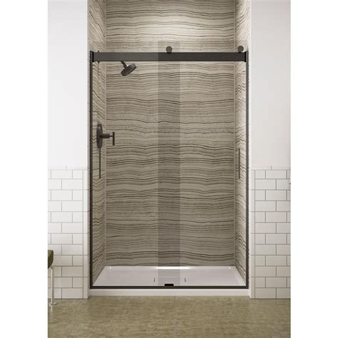 Kohler Levity 47 625 In W X 74 In H Frameless Sliding Shower Door In