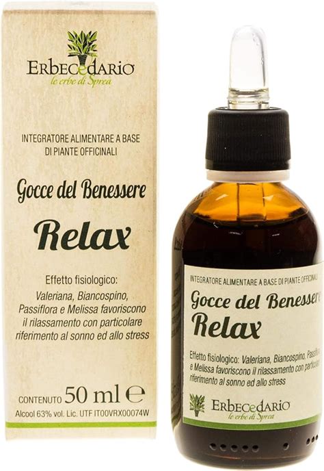 Gocce Del Benessere Relax Erbecedario Naturali Calmanti Rilassanti