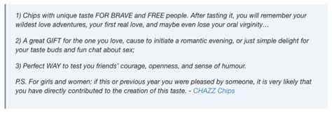 What A Time To Be Alive Vagina Flavoured Potato Chips Are Now A Thing Because Millennials