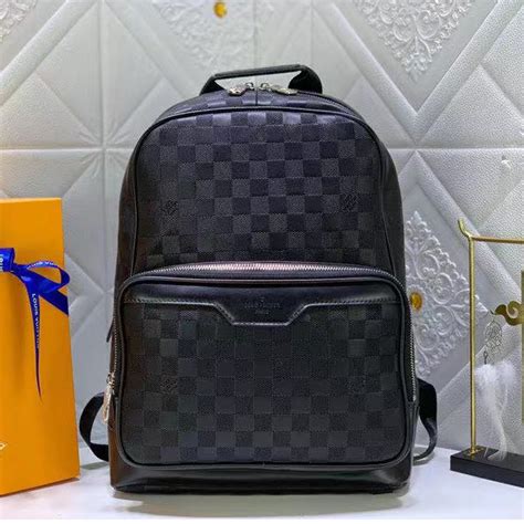 Louis Vuitton Campus Mochila Couro Duro Real Em Relevo Estilo De