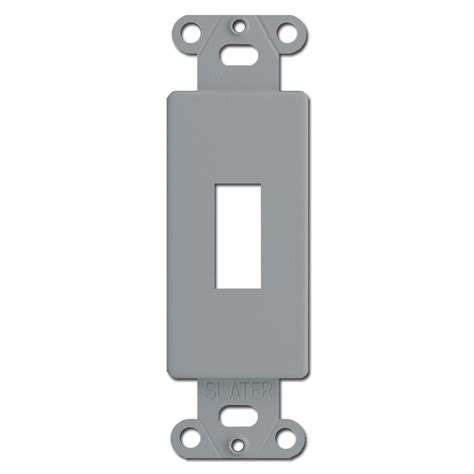 gray decorator  toggle switch wall plate insert