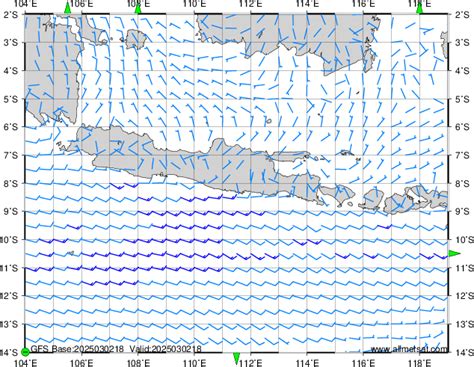 Java Sea Wind Forecast Animation