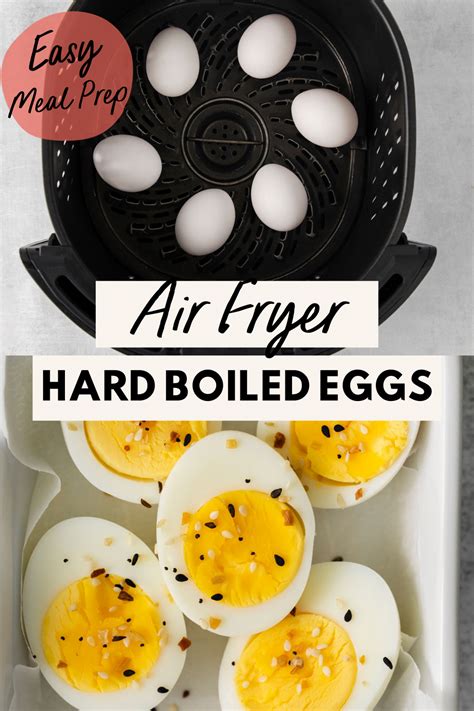 how long to air fry hard boiled eggs