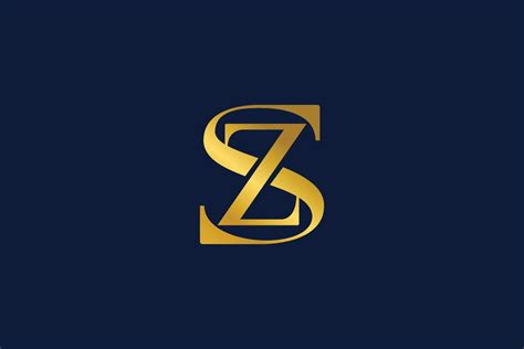 SZ modern luxury typography logo design, SZ logo design, SZ typo design ...