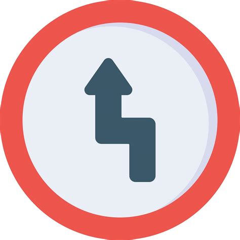 Zig Zag Road Vector Icon 30379339 Vector Art At Vecteezy
