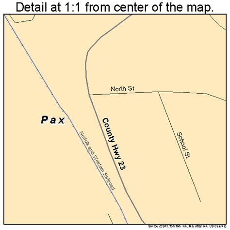 Pax West Virginia Street Map 5462356