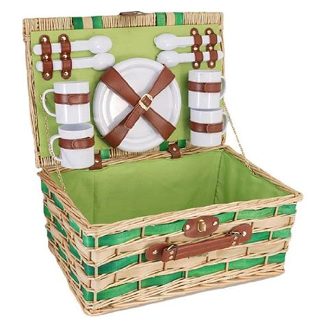 Smoker Reviews Blog Archive 6 OFF Willow Picnic Basket For Four