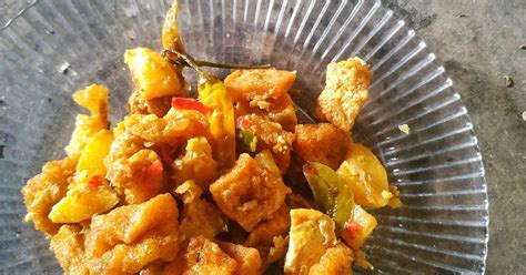 Resep Sambel Tahu Goreng Kerupuk Kulit Oleh Saluna Mahira Cookpad