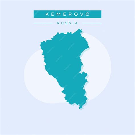 premium vector vector illustration vector  kemerovo map russia