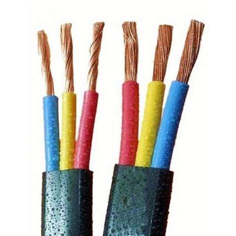 Plain Copper Conductor Extra Fine Stranded Submersible Flat Cable For