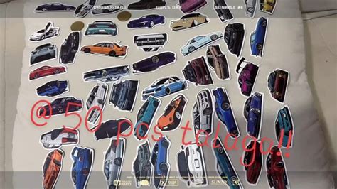 Pcs Set Hellaflush Superrun Supercar Hot Rod Diy Luggage Laptop Phone Jdm Racing Cars