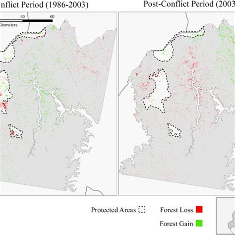 Forest cover change results. Change in forest cover was quantified for... | Download Scientific ...