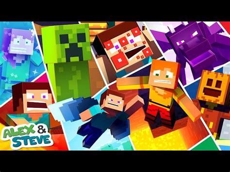 minecraft alex  steve life bo english esl video lessons