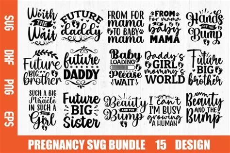 Pregnancy Svg Bundle Graphic By Nazrulislam Creative Fabrica