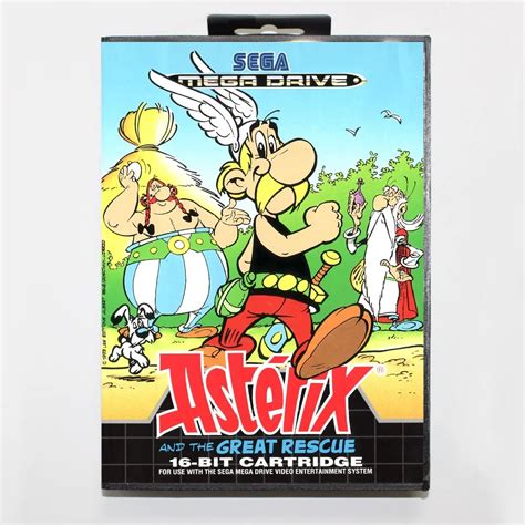 Asterix The Great Rescue Game Cartridge Bit Md Game Card With Retail