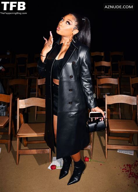 Megan Thee Stallion Sexy Seen Flaunting Her Hot Boobs At The Coach Fashion Show In Nyc Aznude