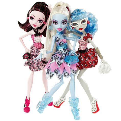 Набор кукол (Дракулаура, Эбби Боминейбл и Гулия Йелпс) - Monster High ...