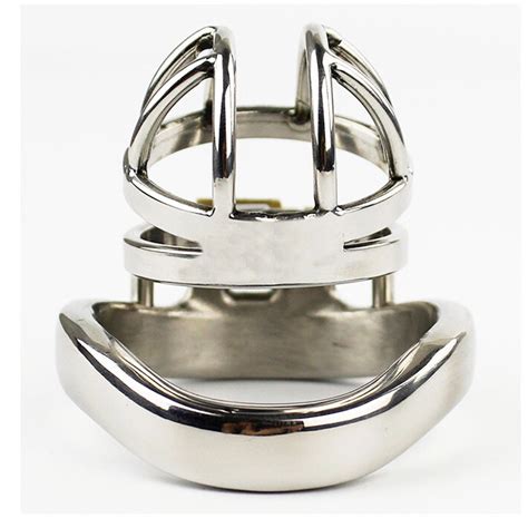 Little Lad Padlocked Chastity Cage 3cm Lace And Leather