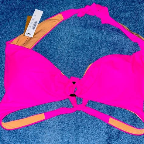 J Crew Swim J Crew Bikini Top Nwt Wtortoise Keyhole Sz Xxl Poshmark