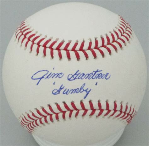 Milw Brewers Jim Gantner Signed Official Mlb Baseball Auto W Gumby