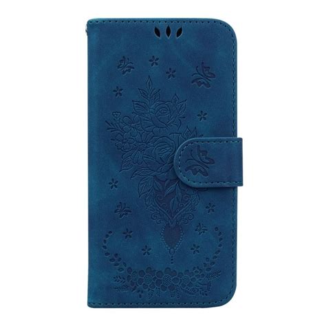 Pen Enkov Pouzdro Embossing Pattern Kytice Modr Infinix Hot I Levn Kryty