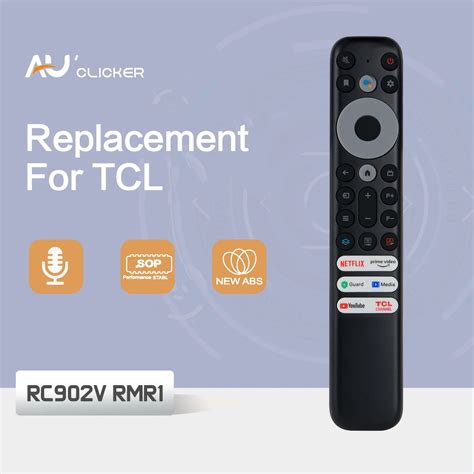 RC902V FMR1 Voice TV Remote Control For TCL 5 Series 4K Qled 8K Smart