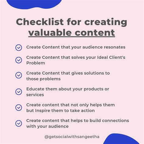 Checklist For Creating Valuable Content On Social Media