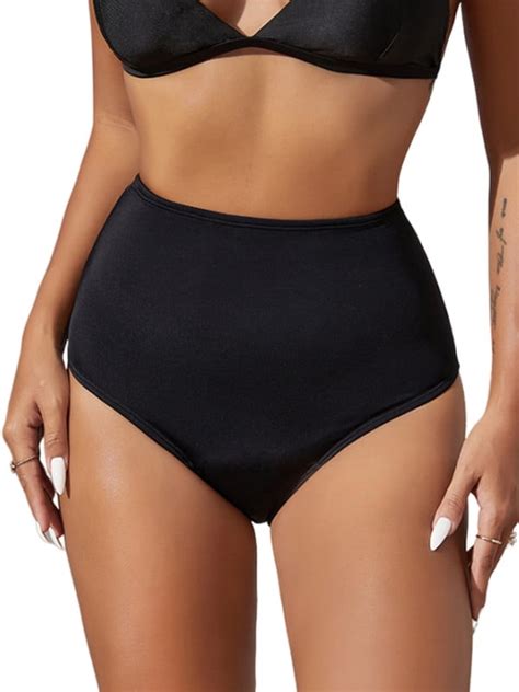 Period Swimwear High Waisted Swim Bottoms Menstrual Leakproof Bikini Bottom For Teens Girls