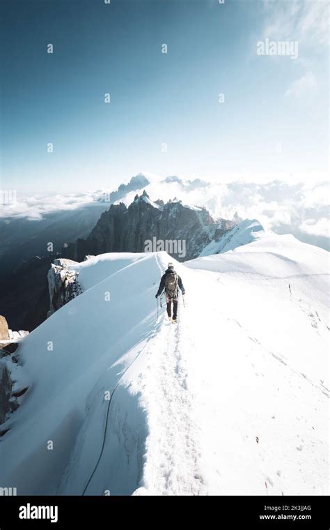 aiguille du midi stock photo alamy