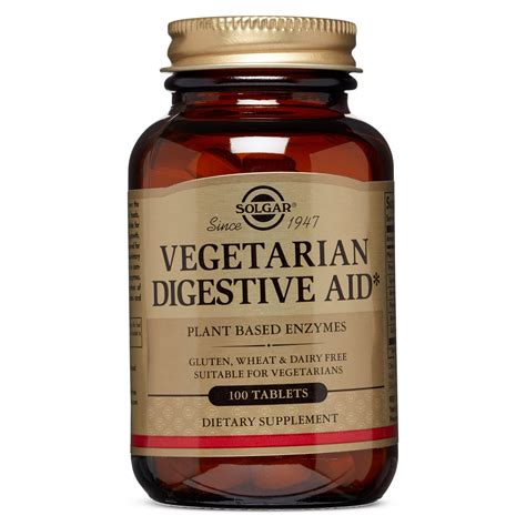 SOLGAR , DIGESTIVE AID 100 TABLETS – Results Vitamin Shop