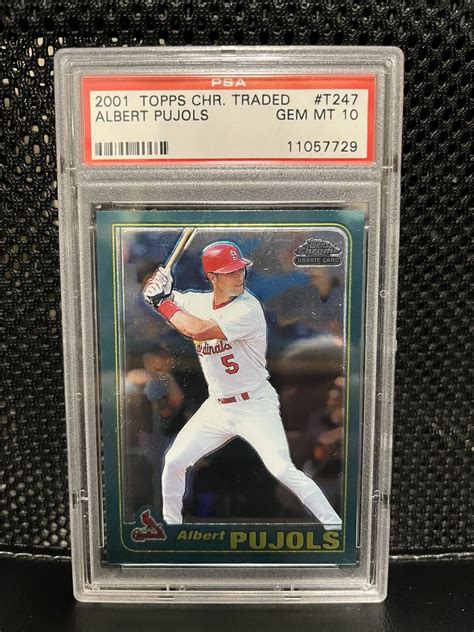 Albert Pujols 2001 Topps Chrome Traded T247 Base Price Guide Sports