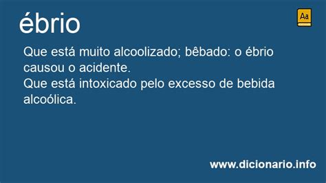 O Que Significa Ébria