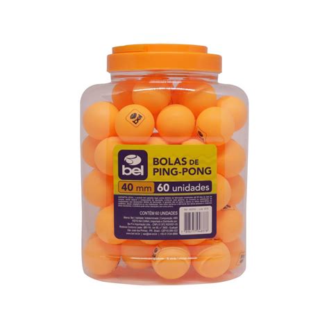 Bolitas De Pin Pon - Kit com 60 Bolinhas de Ping-Pong Laranja | Shopee Brasil