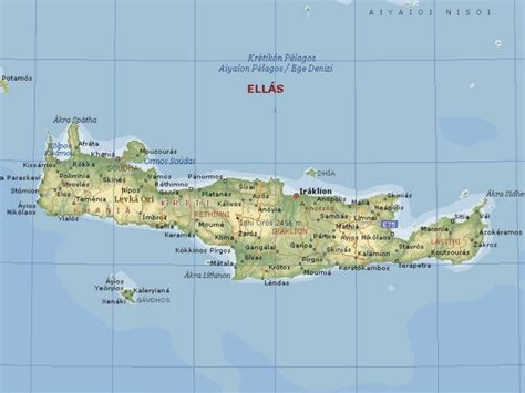 map  crete province area map  greece regional political province