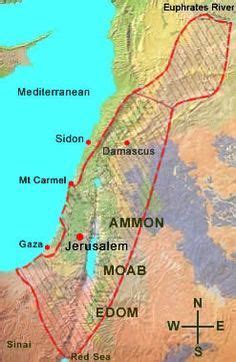 Map Of The Promised Land Scripture Indicates That The Boundaries Of