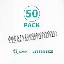 Amazon Binditek 50 Pack Double Loop Wire Binding Spines 5 8Inch