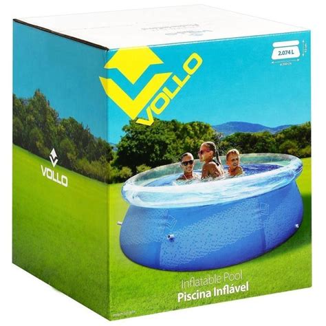 Piscina Inflavel É Resistente - Piscina Inflável Vollo Redonda Resistente - 2074 Litros | Centauro