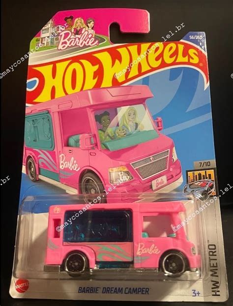 Lote43 Carrinho Hot Wheels BARBIE DREAM CAMPER Mayco Santos