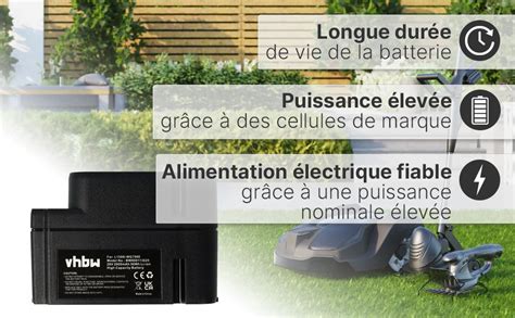 Vhbw Batterie Compatible Avec Worx Landroid M1000 Wg791e1 M1000i