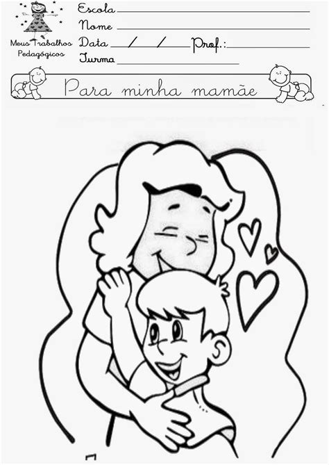 Desenhos do Dia das Mães Para Colorir - Desenhos Para Colorir